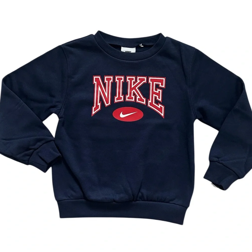 New Nike Crewneck Sweatshirt And Joggers Blue Boys Size 4T - Picture 2 of 4